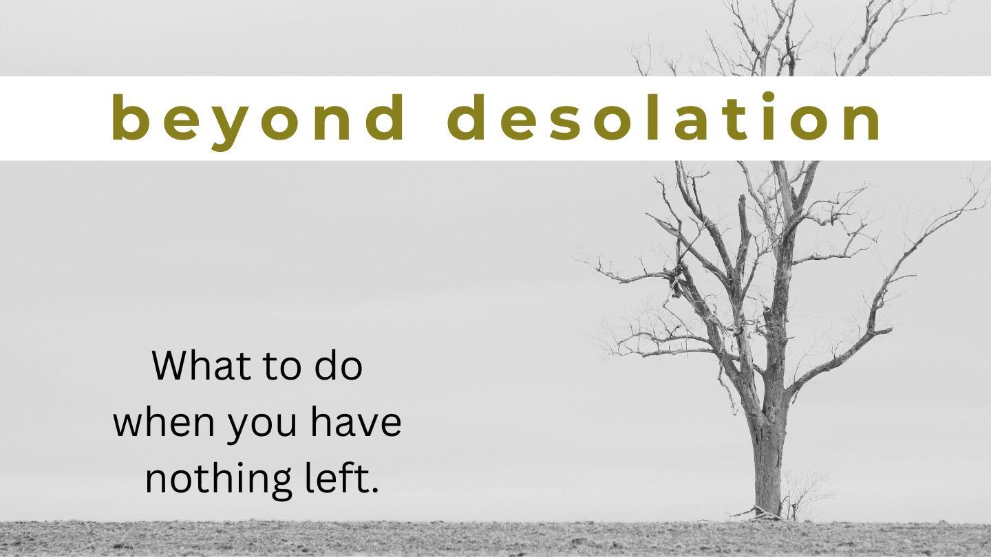 Beyond Desolation: What to Do When You Have Nothing Left 約伯記 13:15-16 和合本2010 （和合本修訂版） （繁體字） 神版