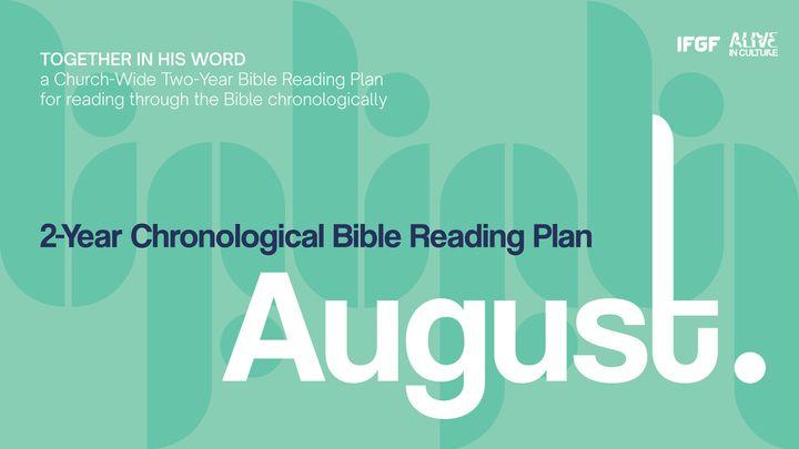 Two-Year Chronological Bible Reading Plan (First Year-August)