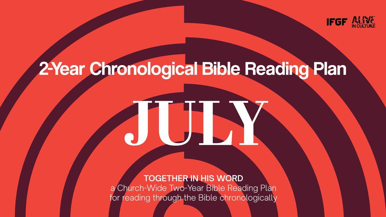 Two-Year Chronological Bible Reading Plan (First Year-July)