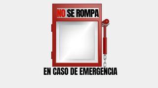 ¡No Se Rompa en Caso De Emergencia!