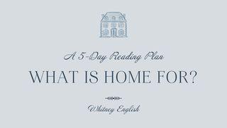 What Is a Home For?
