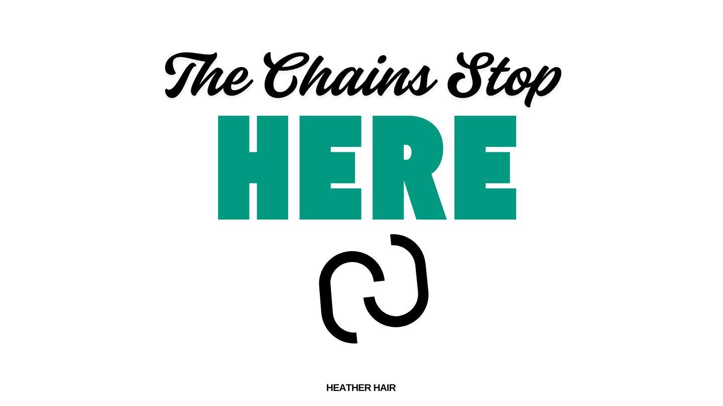 The Chains Stop Here Galatians 3:13-15 New Living Translation