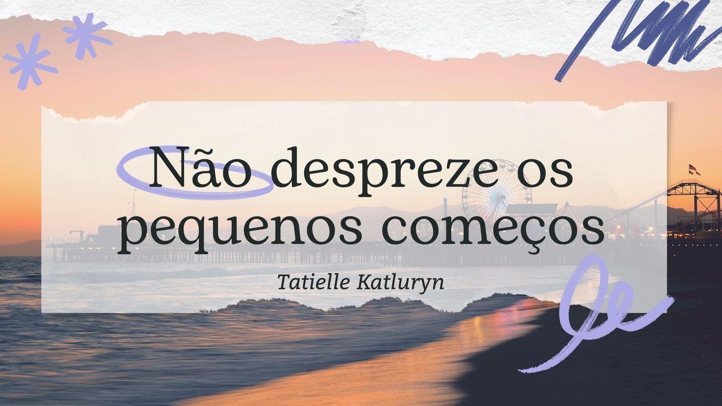 Não Despreze Os Pequenos Começos Psalmen 1:3 Neue Genfer Übersetzung
