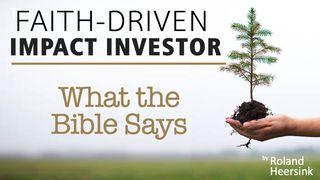 Faith-Driven Impact Investor: What the Bible Says