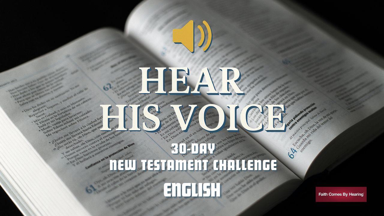 Hear His Voice: 30-Day New Testament Challenge