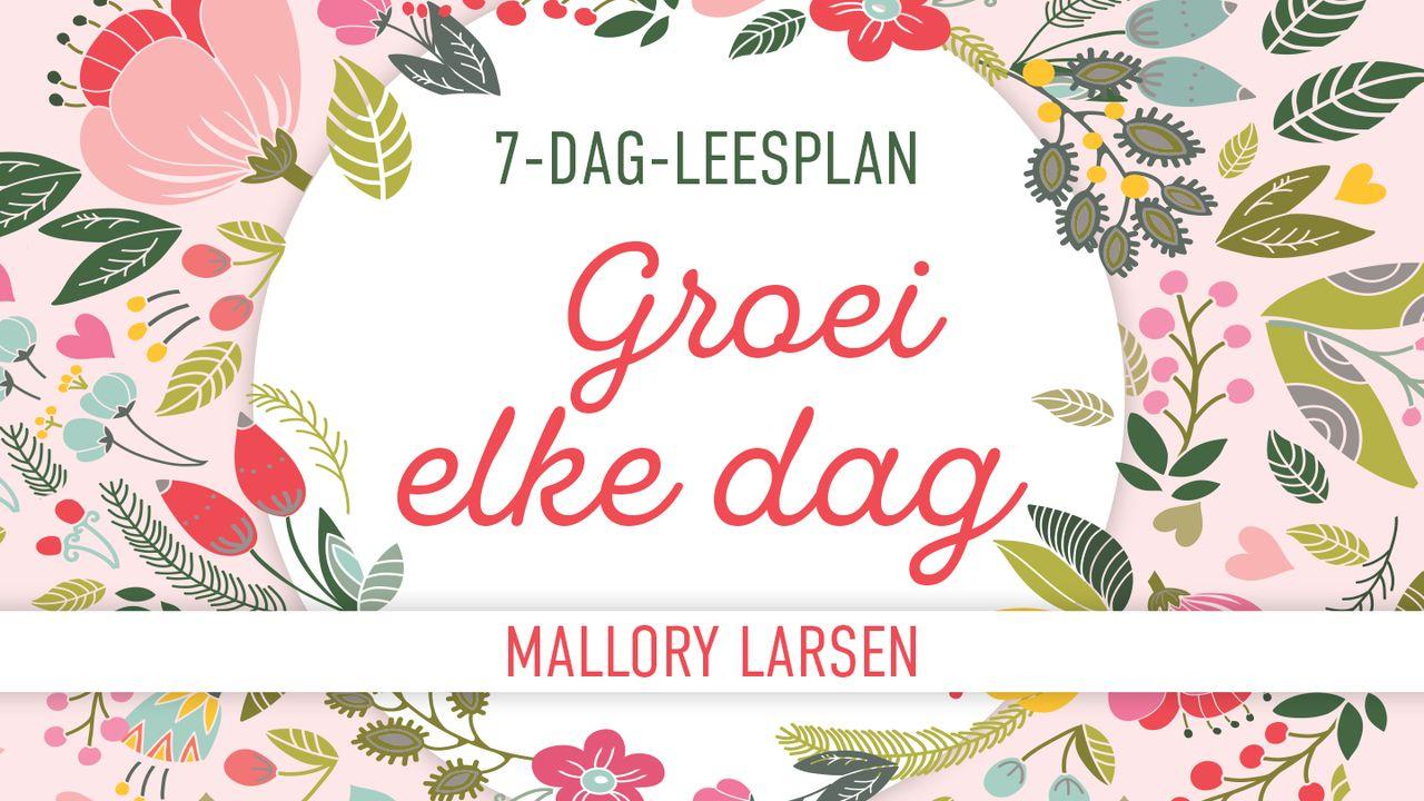 Groei elke dag