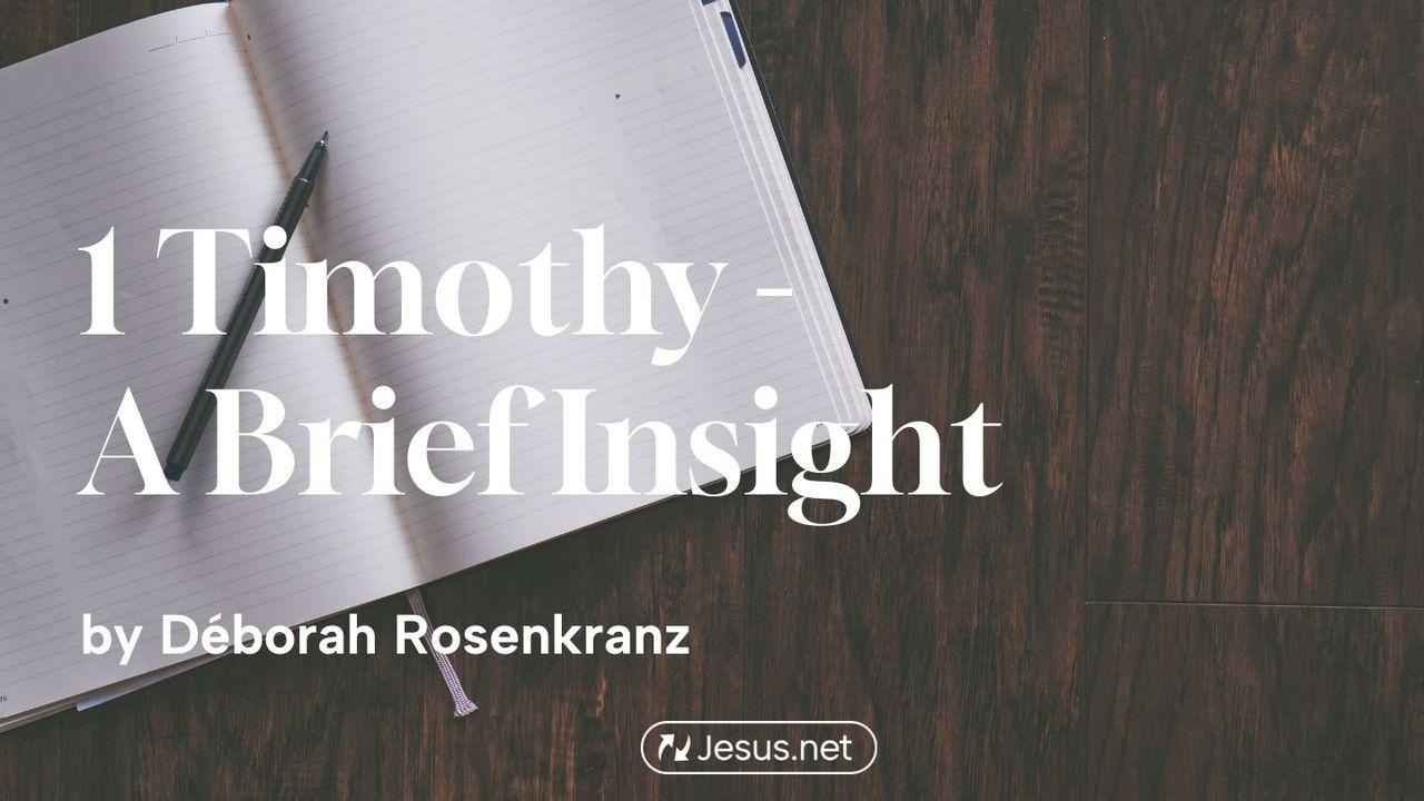1 Timothy - a Brief Insight