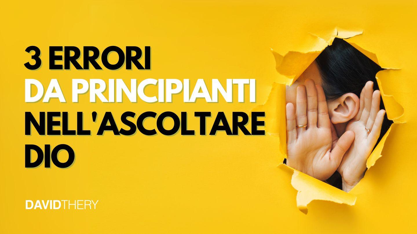 Tre Errori Da Principianti Nell'ascoltare Dio Juan 7:37 Nacom Pejume Diwesi po diwesi pena jume diwesi xua Jesucristo yabara tinatsi