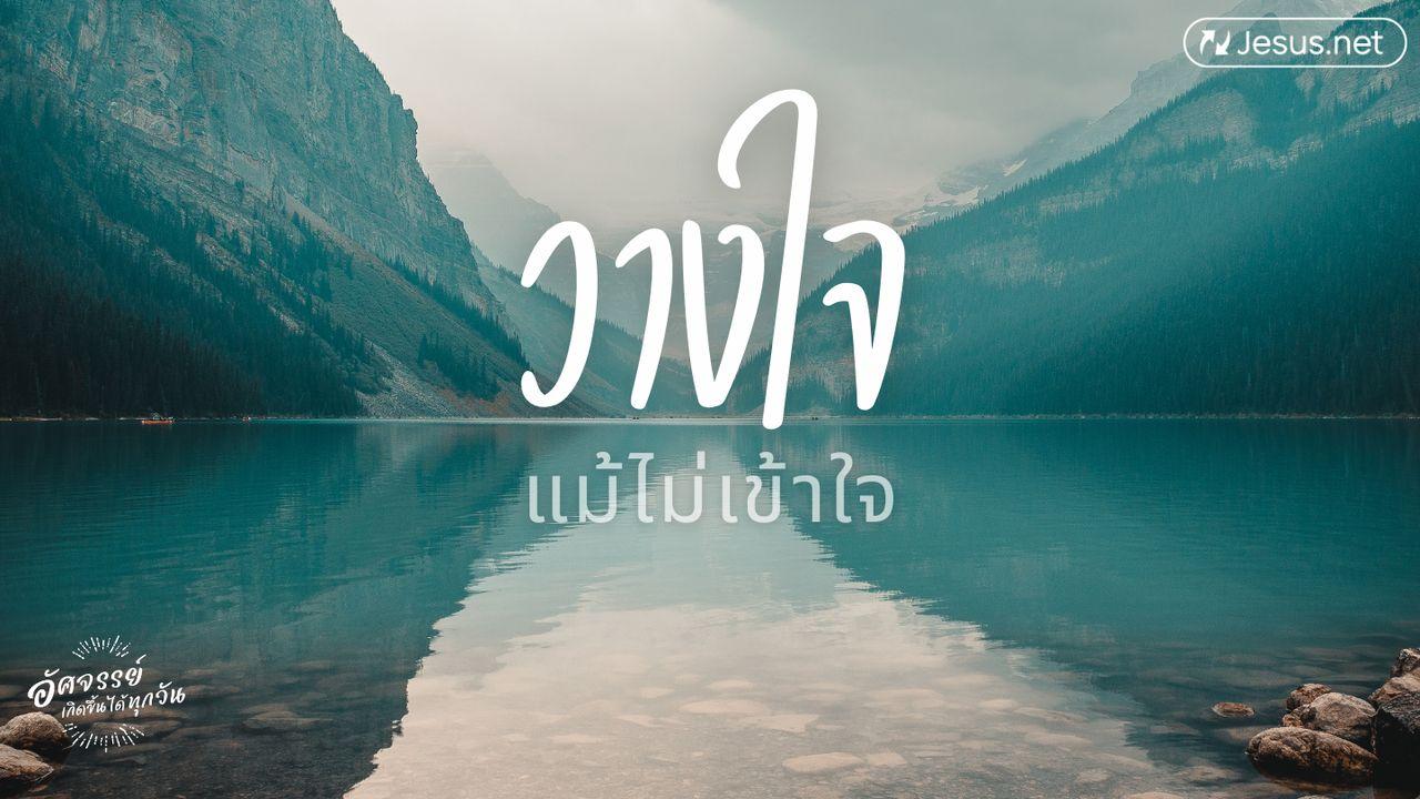 วางใจแม้ไม่เข้าใจ