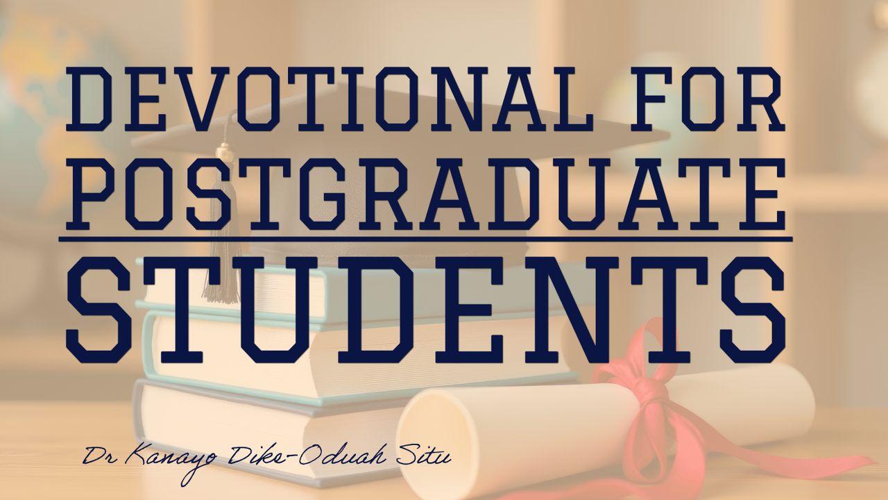 Devotional for Postgraduate Students
