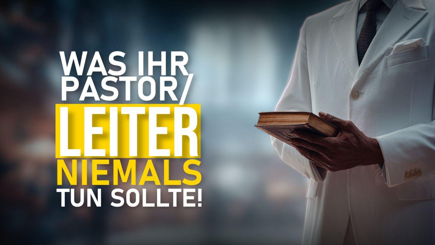 Was Ihr Pastor/Leiter NIEMALS tun sollte! Roma 14:17-18 Roviana