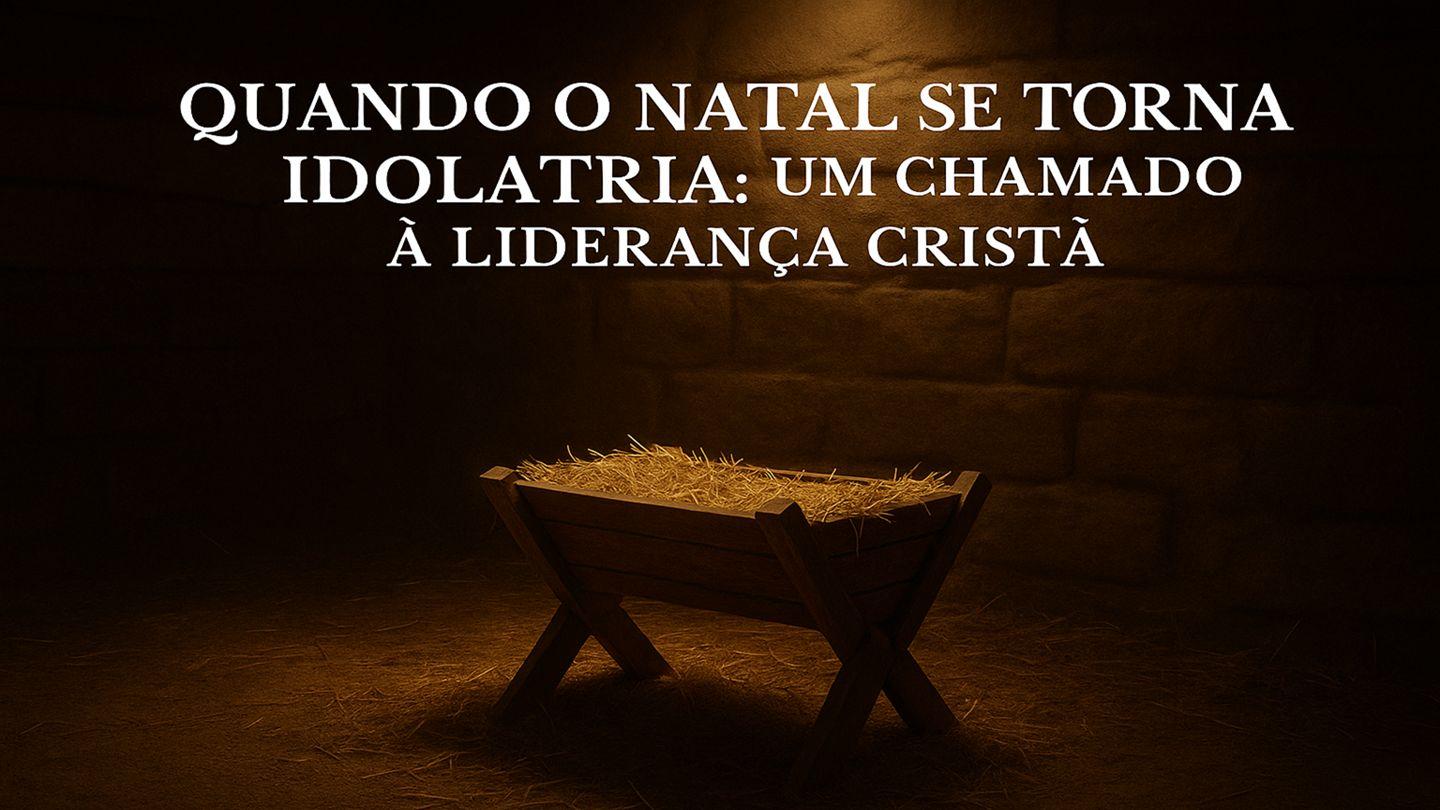 Quando o Natal se Torna Idolatria: Um Chamado à Liderança Cristã Isaías 42:8 Nova Tradução na Linguagem de Hoje