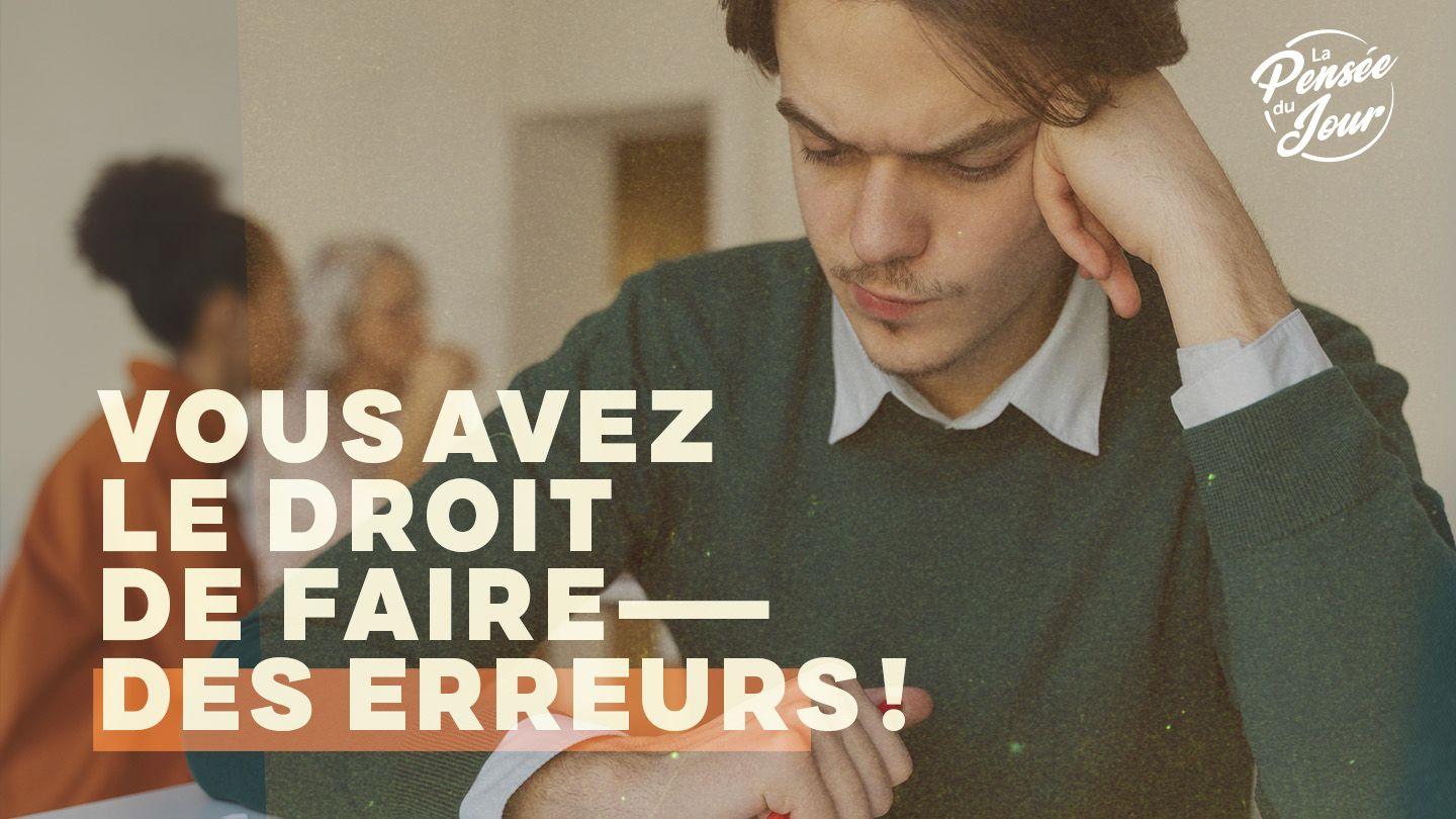Vous avez le droit de faire des erreurs ! Romains 5:9 Bible en FrançaisSimple 2023
