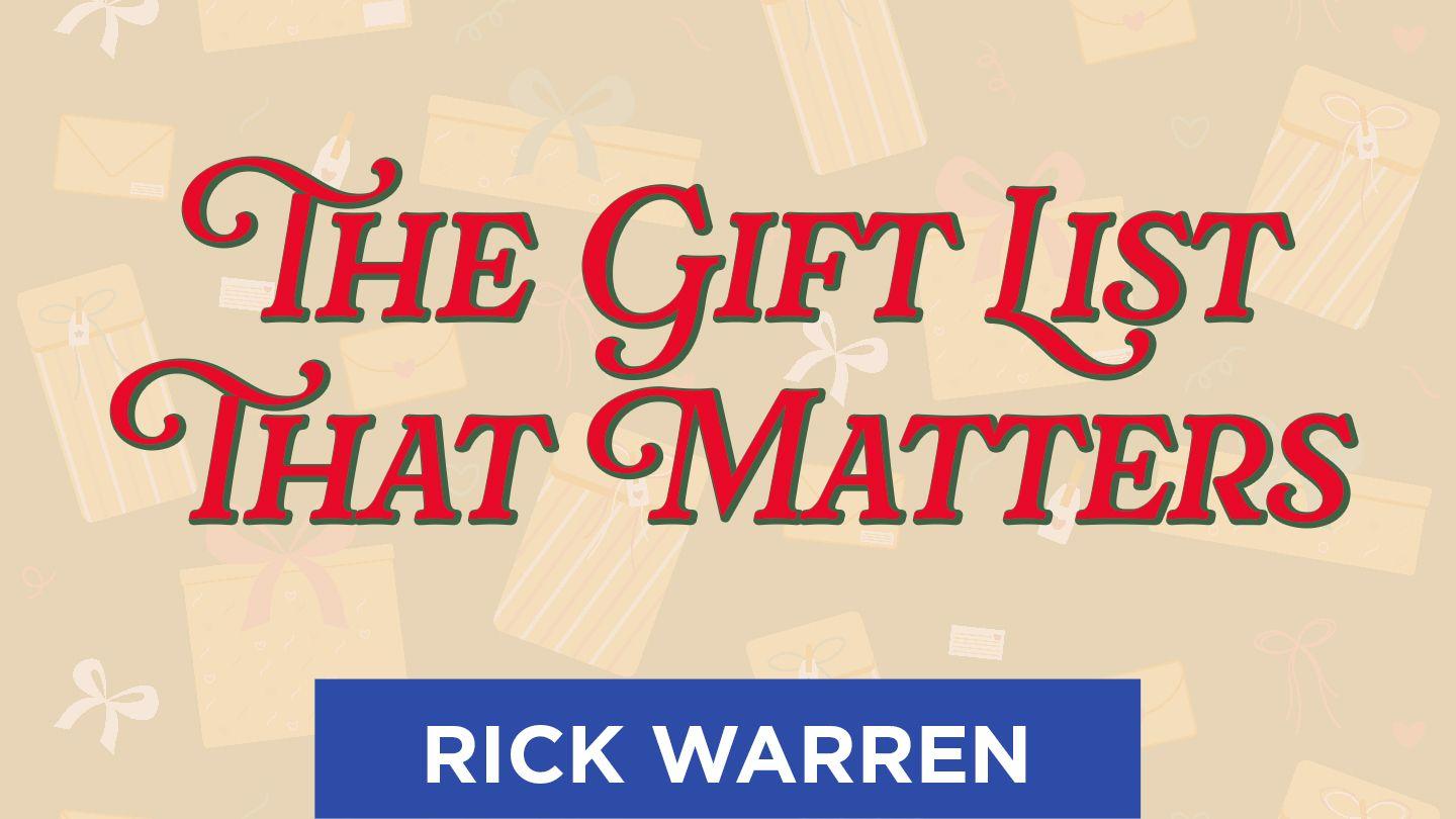 The Gift List That Matters