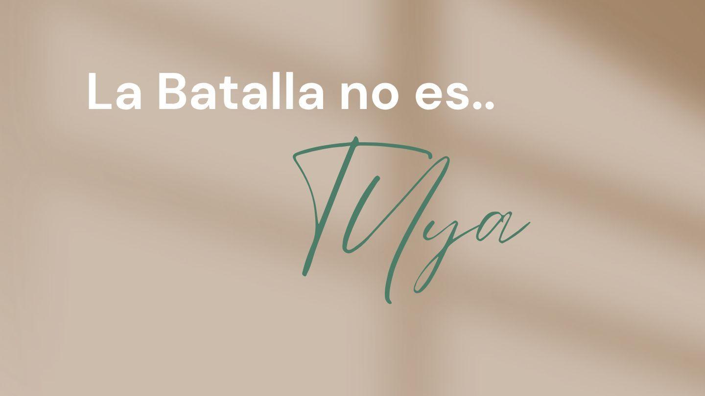 La Batalla No Es Tuya ÉXODO 33:14-23 Biblia Reina Valera 1960