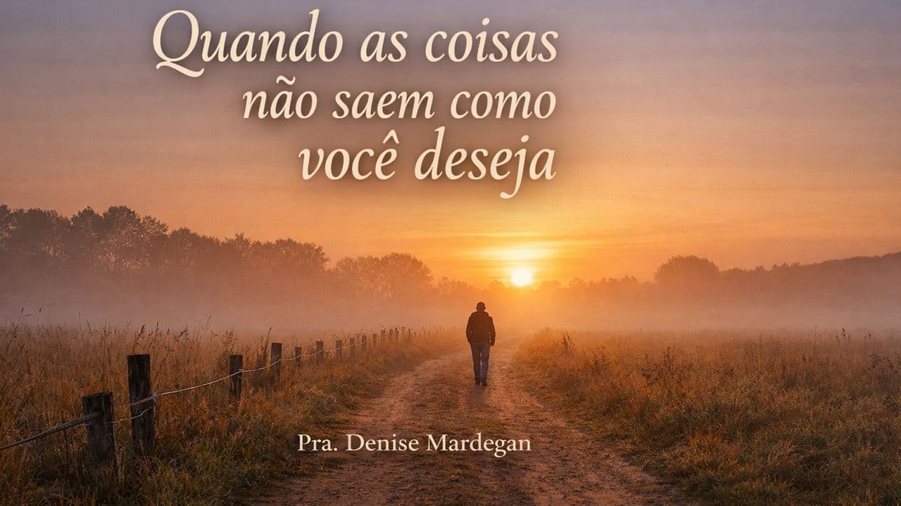 Quando as coisas não saem como você deseja