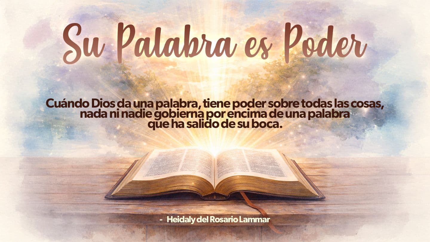 Su Palabra Es Poder SALMOS 29:3 Biblia Reina Valera 1960