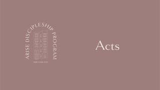 The Book of Acts - ARISE