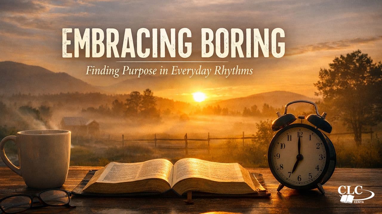 Embracing Boring: Finding Purpose in Everyday Rhythms by Patrick Omukhango