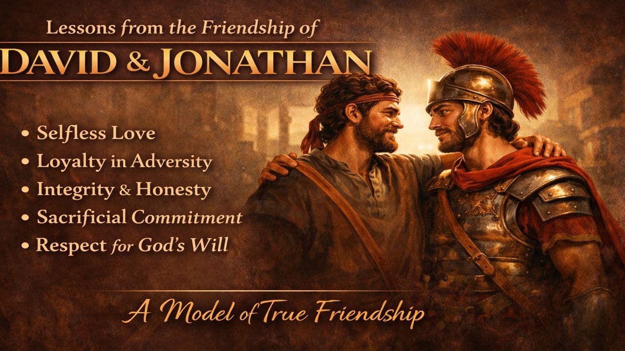 LESSONS FROM the RELATIONSHIP BETWEEN DAVID and JONATHAN