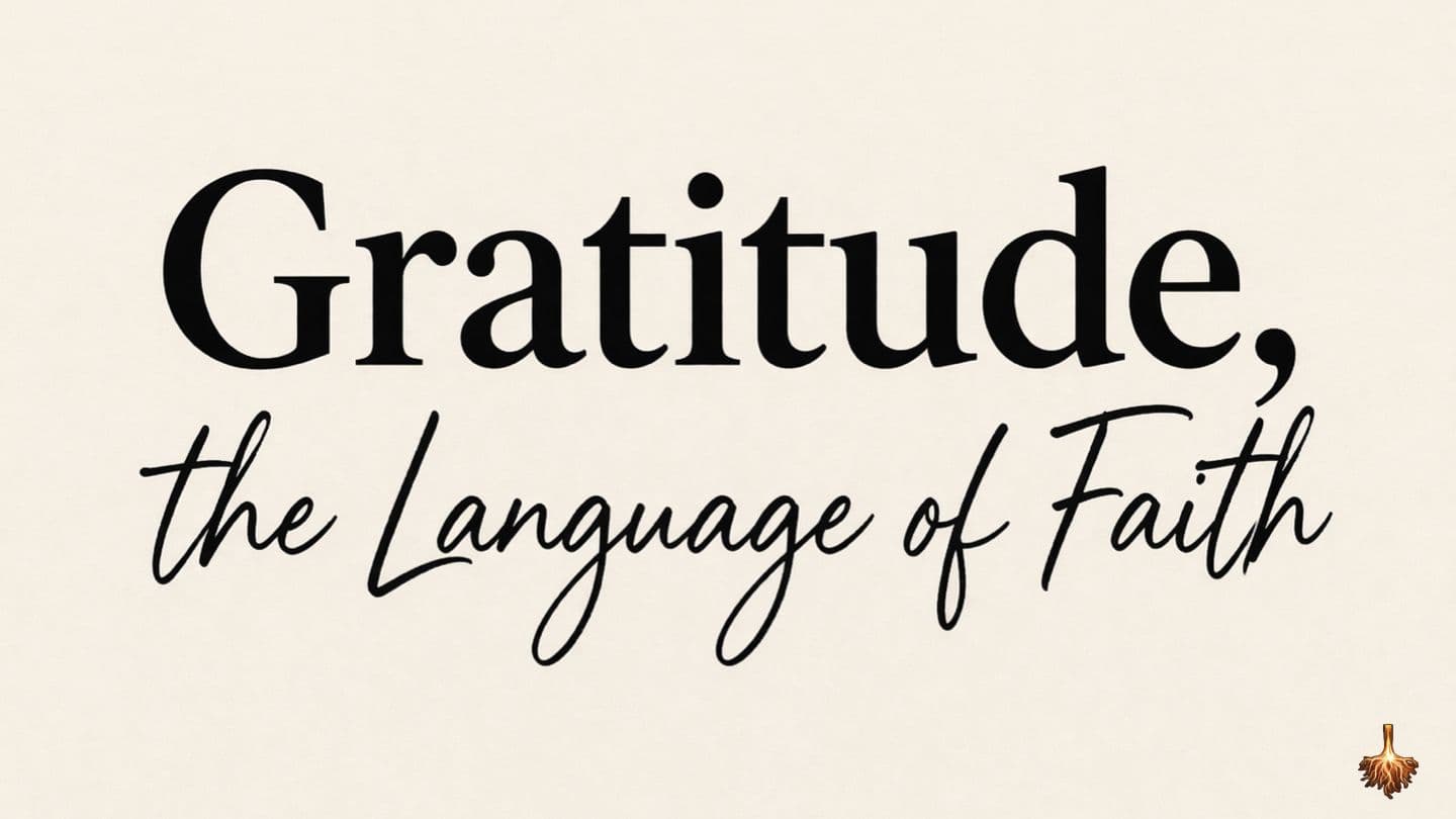 Gratitude, the Language of Faith Salmos 33:22 Traducción en Lenguaje Actual