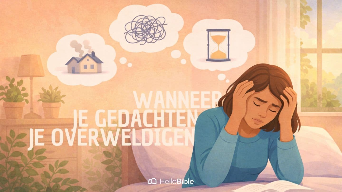 Wanneer je gedachten je overweldigen Psalms 94:19 Common English Bible