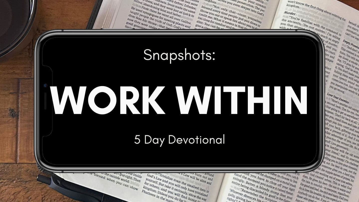 Snapshots: Work Within Job 11:18 New American Standard Bible - NASB 1995
