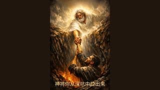 神将你从深坑中拉出来
