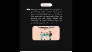 The Fearless Family: A New Believers’ Guide to Spiritual Growth