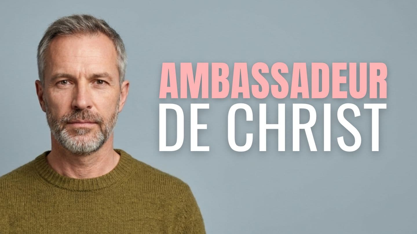 Ambassadeur de Christ 2 Corinthians letter 5:20 The third line (in English) translating the meaning of each word in the Orthodox Yiddish Brit Chadashah (New Testament)