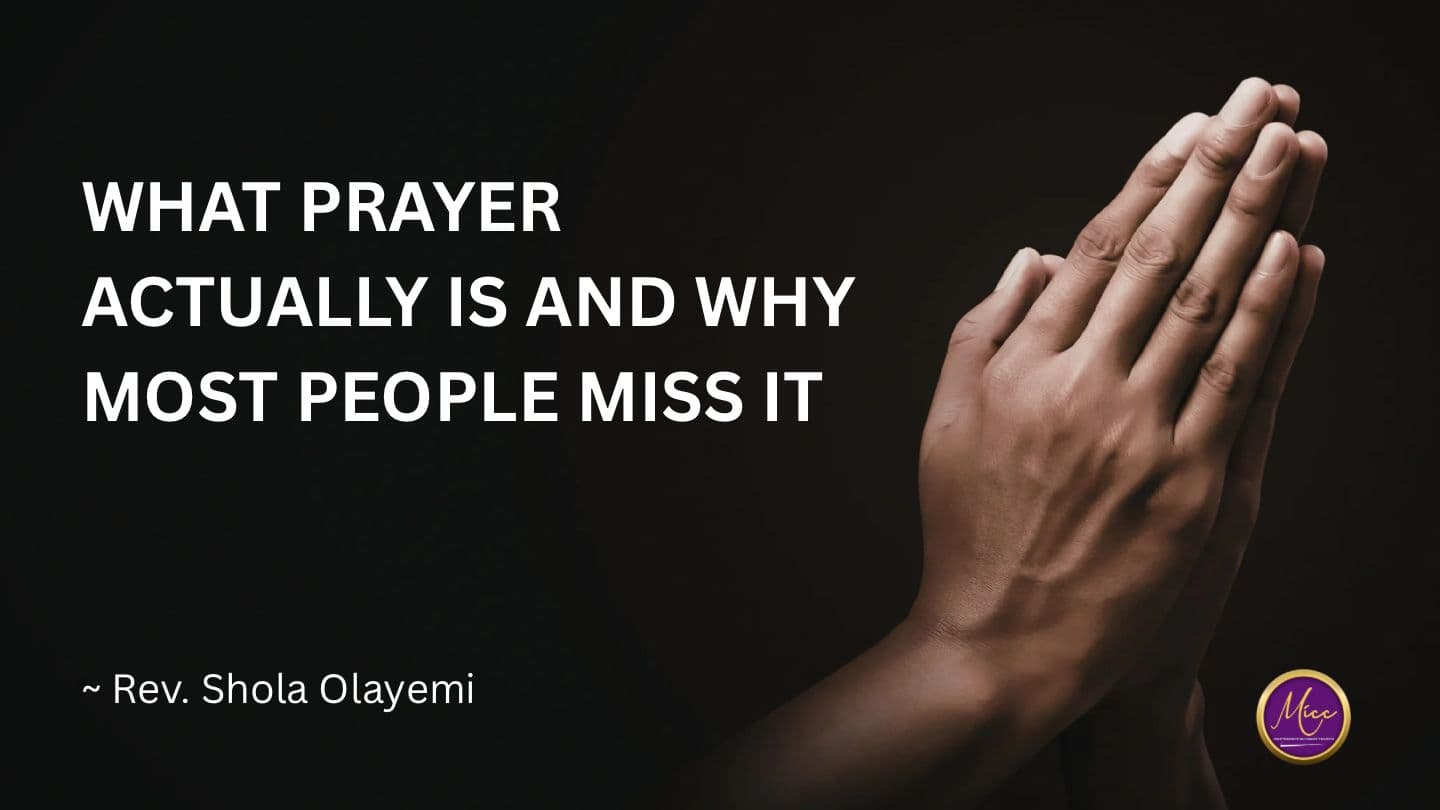 What Prayer Actually Is and Why Most People Miss It Johannes 16:24 Die Bibel (Schlachter 2000)