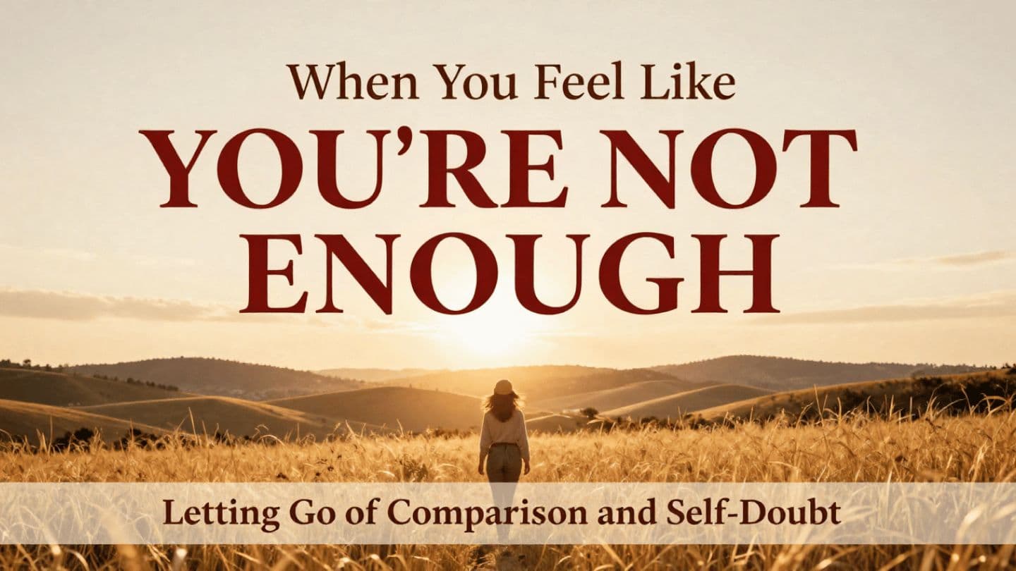 When You Feel Like You’re Not Enough: Letting Go of Comparison and Self Doubt