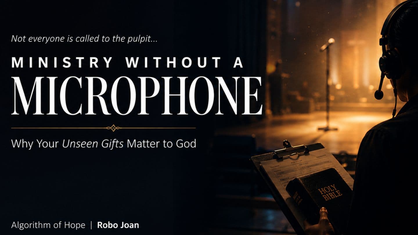 MINISTRY WITHOUT a MICROPHONE: Why Your Unseen Gifts Matter to God Romans 16:1-5 New International Version