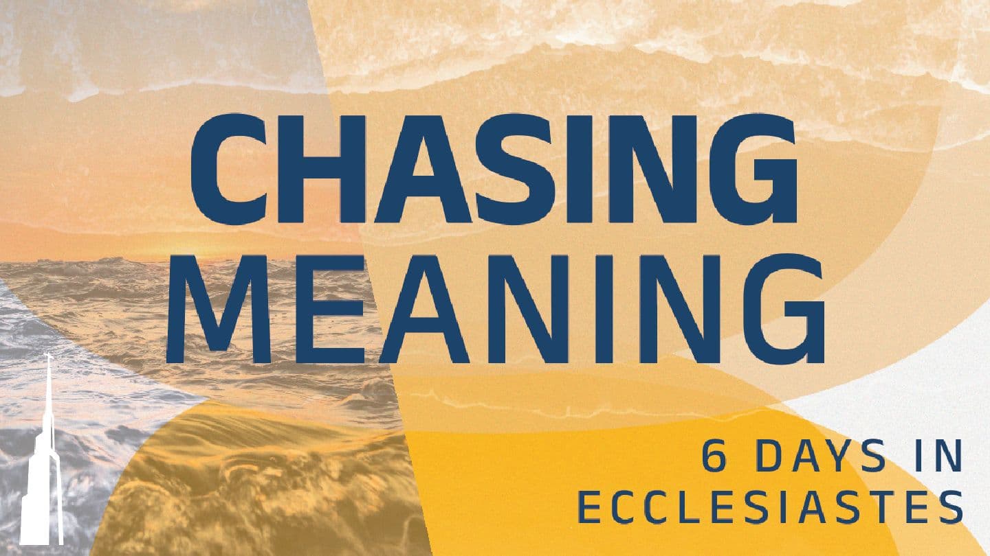 Chasing Meaning Ecclesiastes 9:14-15 New International Version