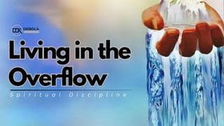 Spiritual Discipline: Living in the Overflow