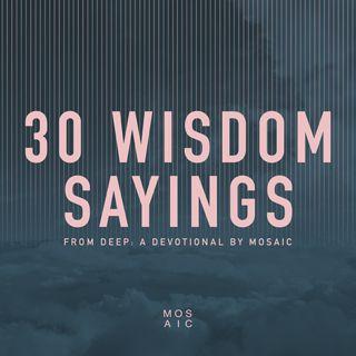 30 Wisdom Sayings