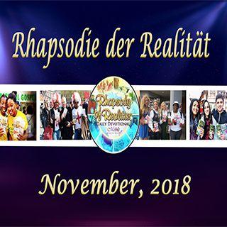 Rhapsodie der Realität (November, 2018)