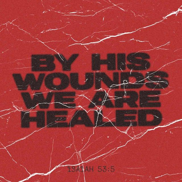 Isaiah 53:5 - But he was pierced for our transgressions,
he was crushed for our iniquities;
the punishment that brought us peace was on him,
and by his wounds we are healed.