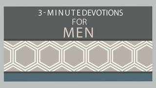 3-Minute Devotions For Men Sampler Psalms 13:5-6 New International Version
