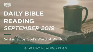 Daily Bible Reading — Sustained By God’s Word Of Wisdom  The Books of the Bible NT