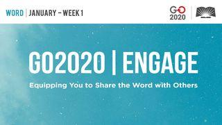 GO2020 | ENGAGE: January Week 1 - WORD Acts 17:12 Young's Literal Translation 1898