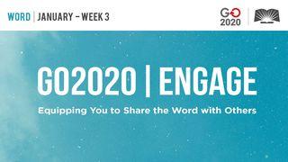 GO2020 | ENGAGE: January Week 3 - WORD Hebrews 1:1-2 New International Version