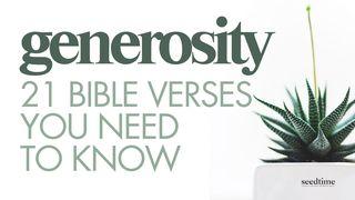 Generosity: 21 Bible Verses You Need to Know 2 Corinthians 9:7 King James Version