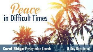 Peace in Difficult Times Salmos 4:8 Nova Tradução na Linguagem de Hoje