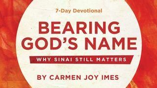Bearing God's Name: Why Sinai Still Matters Exodus 19:5-8 King James Version