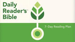 Daily Reader's Bible 7-Day Reading Plan Zechariah 9:9-10 Christian Standard Bible