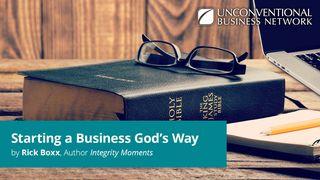 Starting a Business God's Way Proverbs 20:5 Good News Translation (US Version)