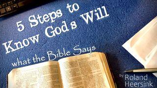5 Steps to Know God’s Will - What the Bible Says Matthew 20:25 De Nyew Testament