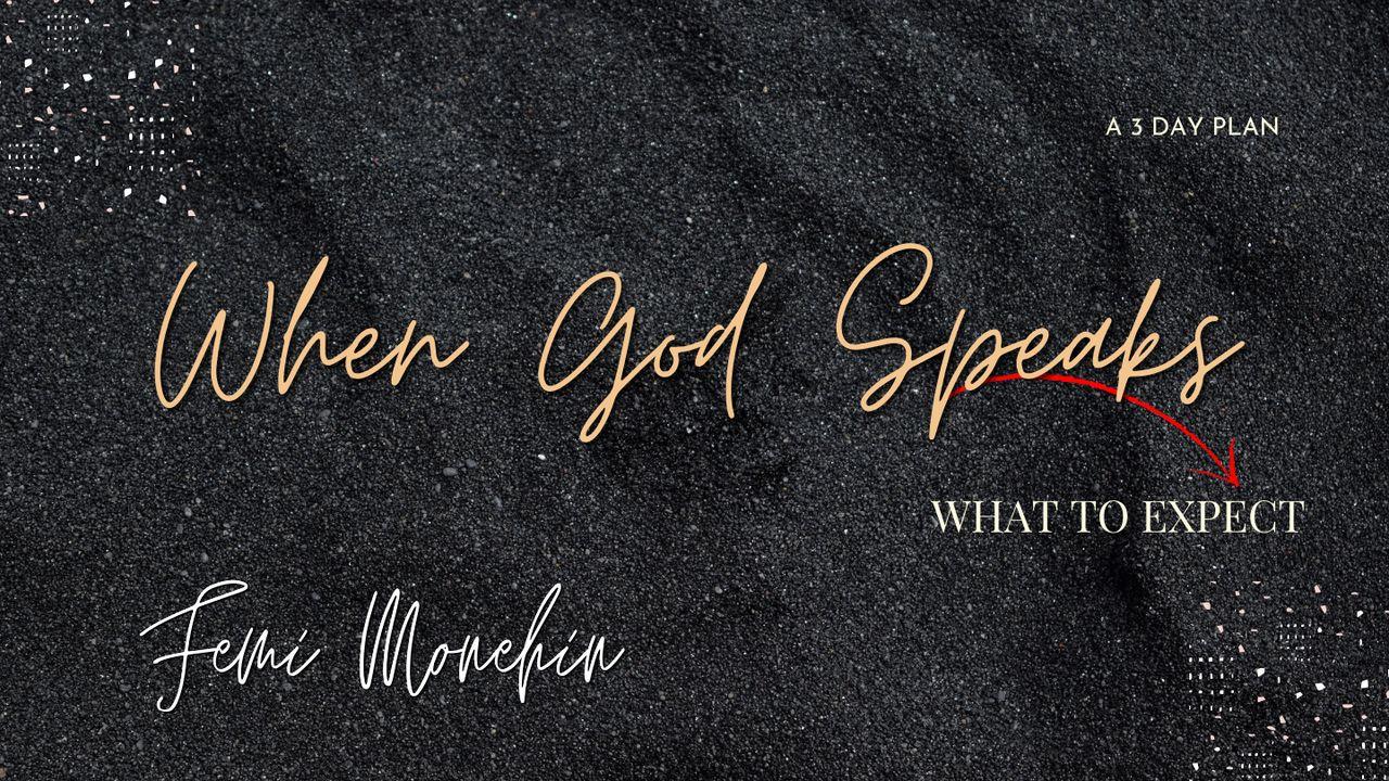 When God Speaks: What to Expect