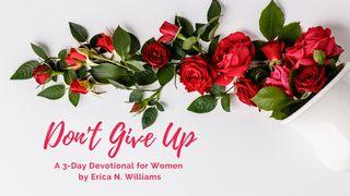 Don't Give Up Matthew 16:24 New American Bible, revised edition